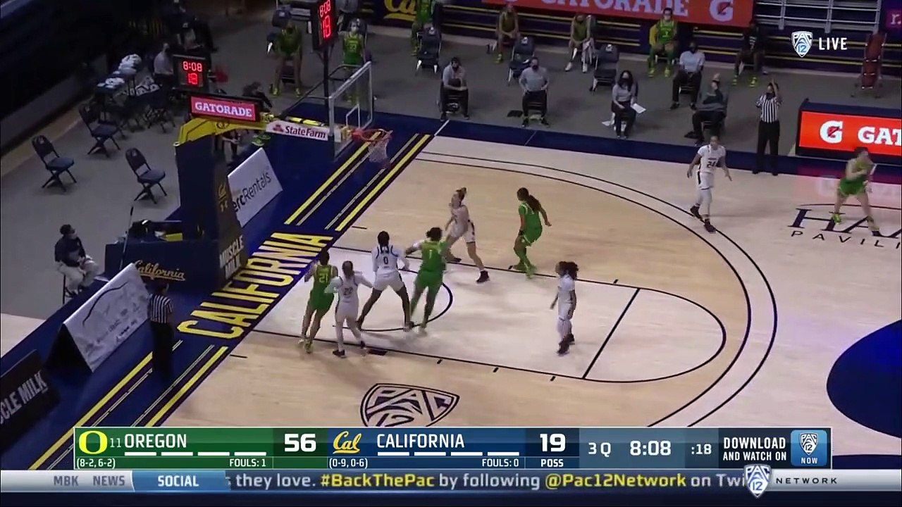 Oregon vs California _ NCAA Women Basketball