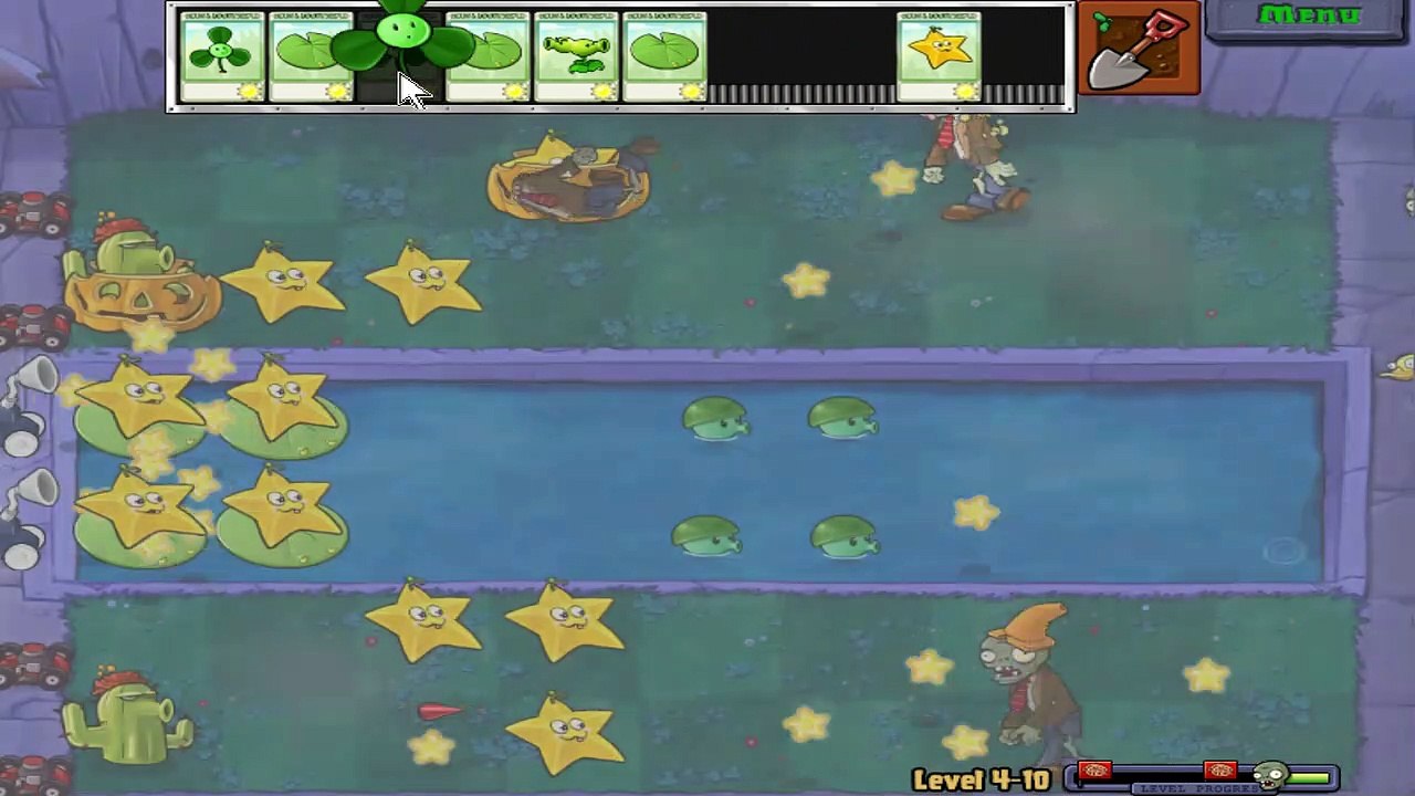Getting Cabbage-Pult - Adventure - Level 4-10 - Plants Vs Zombies