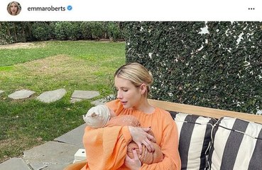 Emma Roberts shares baby photo