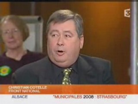FN - Cotelle - débat UMP PS MODEM Strasbourg