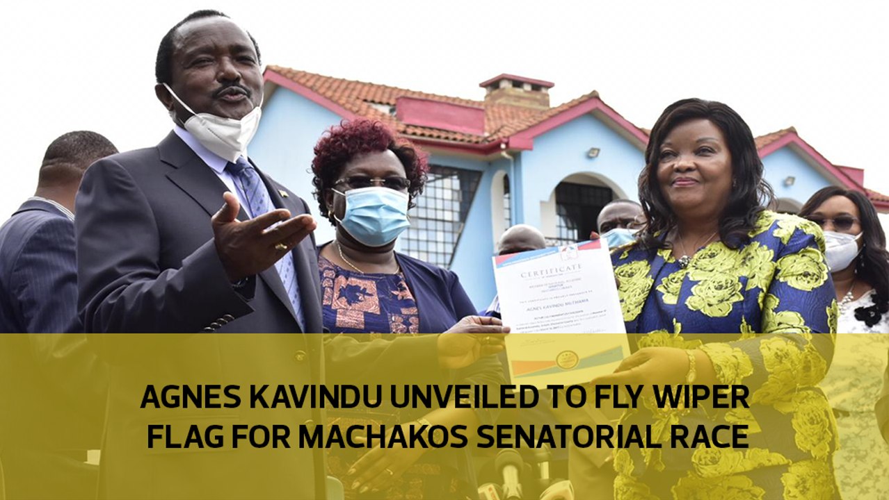Agnes Kavindu unveiled to fly Wiper flag in Machakos senatorial race