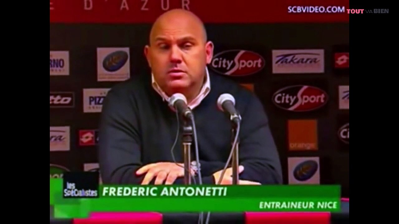 Quand un entraîneur pète les plombs: compilation Frédéric Antonetti