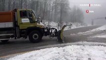 Kartepe'de kar kalınlığı 20 santime ulaştı