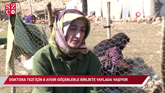 Doktora tezi için 8 aydır göçerlerle birlikte yaylada yaşıyor