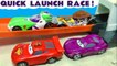Quick Launch Funny Funlings Race with Hot Wheels Superheroes versus Disney Cars Lightning McQueen in this Family Friendly Full Episode English Toy Story for Kids from a Kid Friendly Family Channel