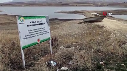 Gercüş Kırkat Gölünde kuraklık tehlikesi