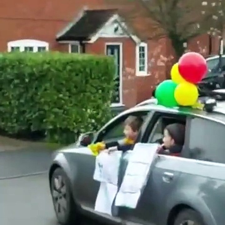 Yorkshire mum goes viral after organising 'drive-by' birthday party for five-year-old son