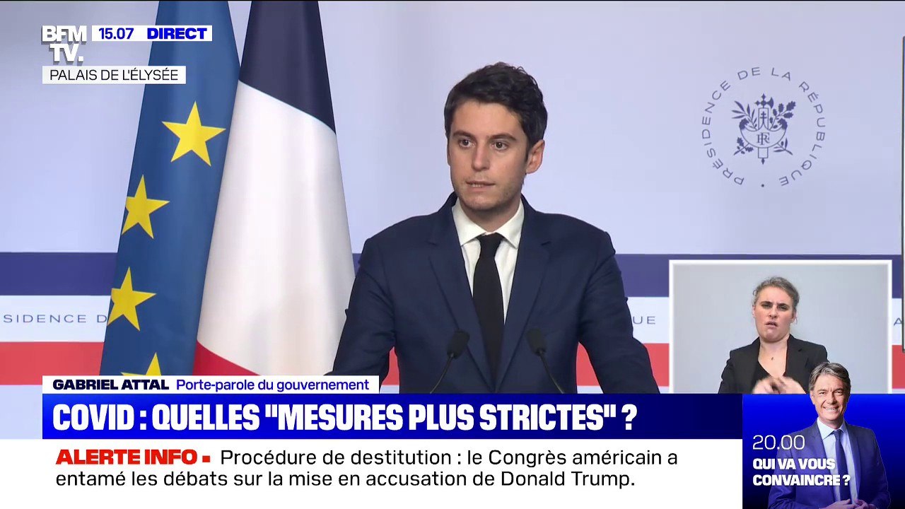 Gabriel Attal: "Hier, près de 200.000 Français ont été vaccinés (...) Le vaccin ne fera pas disparaître le virus comme par magie"