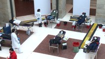 Madrid convierte la Real Casa de Correos en un centro de donación de sangre