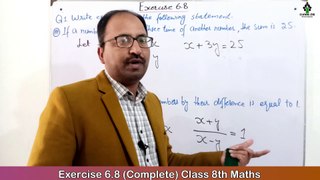 Unit 6 Exercise 6.8 (Complete) II Solution set of Linear Equation, Word Problem II Class 8 PTB (PEC)