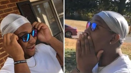 Image of the day: Colour blind person's reaction after seeing colours for first time