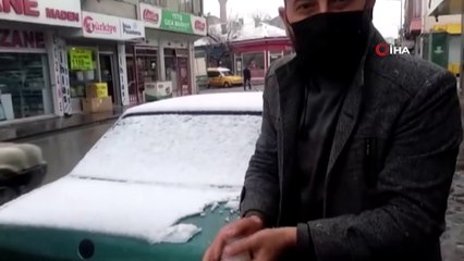 Konya’da kar yağışı sevinci