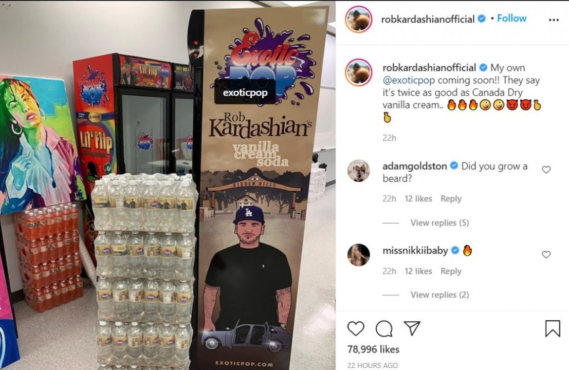 Rob Kardashian launching soda brand video Dailymotion