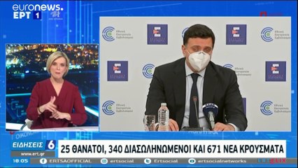 COVID-19: 25 νεκροί και 671 κρούσματα στην Ελλάδα