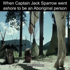 When Captain Jack Sparrow went ashore to be an Aboriginal person