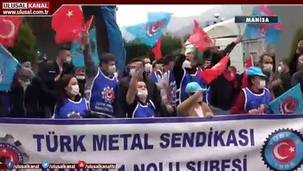 İşçinin sesi bu kez Manisa'dan yükseldi