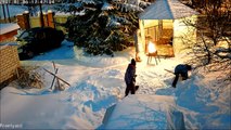 Petit barbecue sous la neige... enfin presque