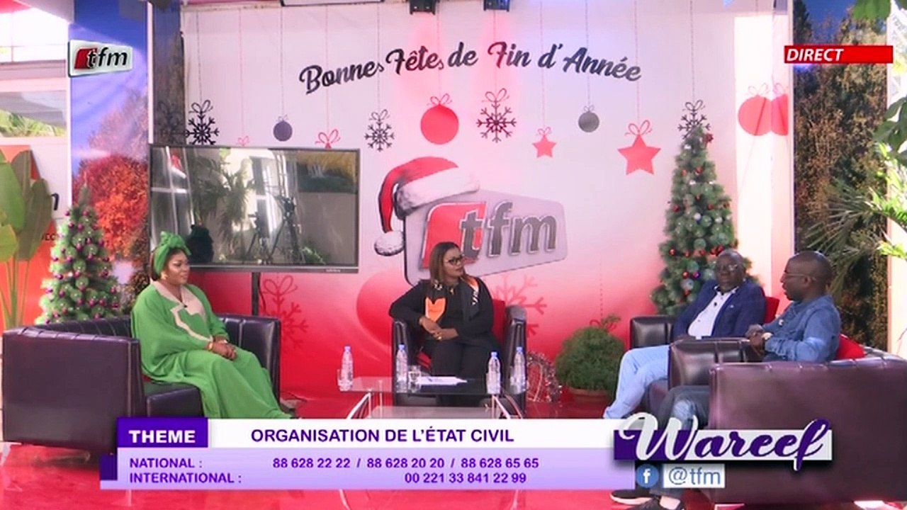 Wareef du 12 Janvier 2021 présenté par Eva Tra - Thème : Organisation de l'état civil