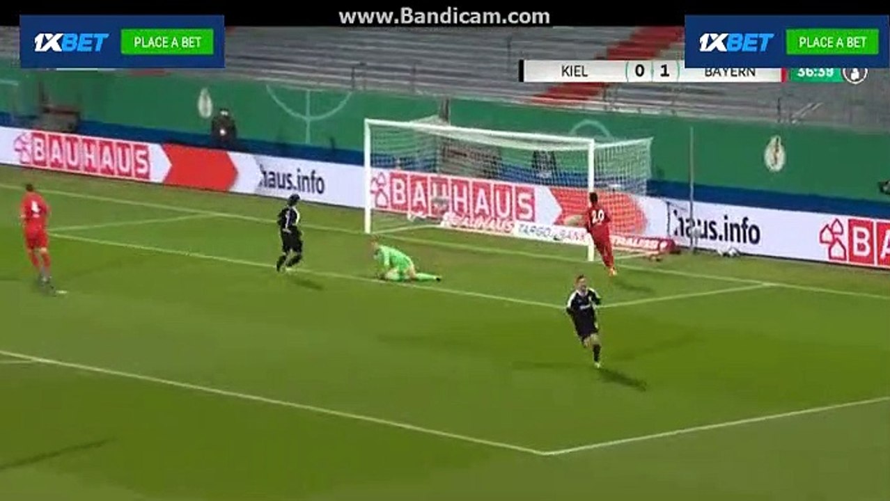 Bartels F.  goal   hd  Holstein Kiel  1  -  1  Bayern Munich  13-01-2021