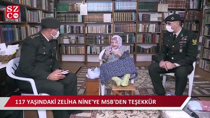 MSB'den, Mehmetçiğe çorap gönderen Zeliha Nine'ye teşekkür