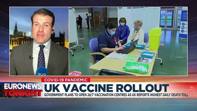 UK Prime Minister Boris Johnson pledges COVID-19 vaccine campaign will run 24/7
