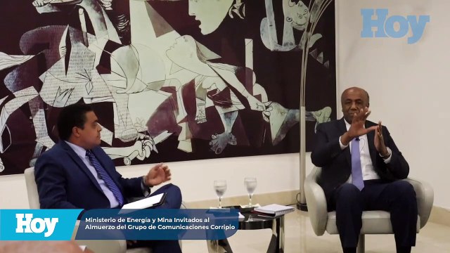 Visita del ministro de Energía y Minas al Almuerzo Semanal del Grupo Corripio