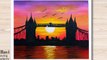 How to draw beautiful Tower Bridge in London Painting __ Pallavi Drawing Academy