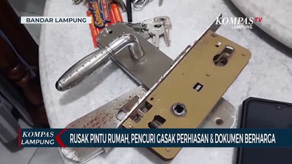 Rusak Pintu Rumah, Pencuri Gasak Perhiasan dan Dokumen Berharga