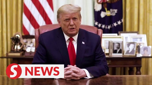Trump condemns Capitol mob, ignores impeachment