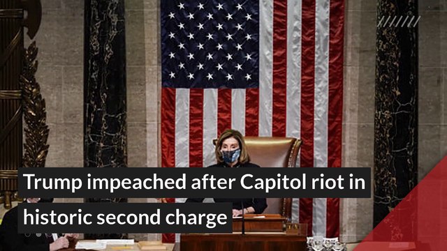 Trump impeached after Capitol riot in historic second charge, and other top stories in general news from January 14, 2021.