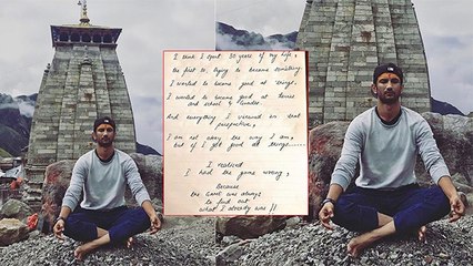 This Unseen Handwritten Note By Sushant Singh Rajput Will Give You Life Lessons