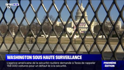 À Washington, des grilles anti-émeutes installées dans tout le secteur du Capitole