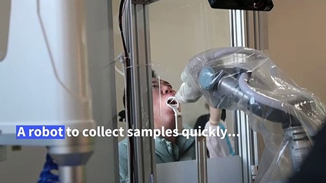 'Say ahh': Chinese robots take throat swabs to fight Covid outbreak