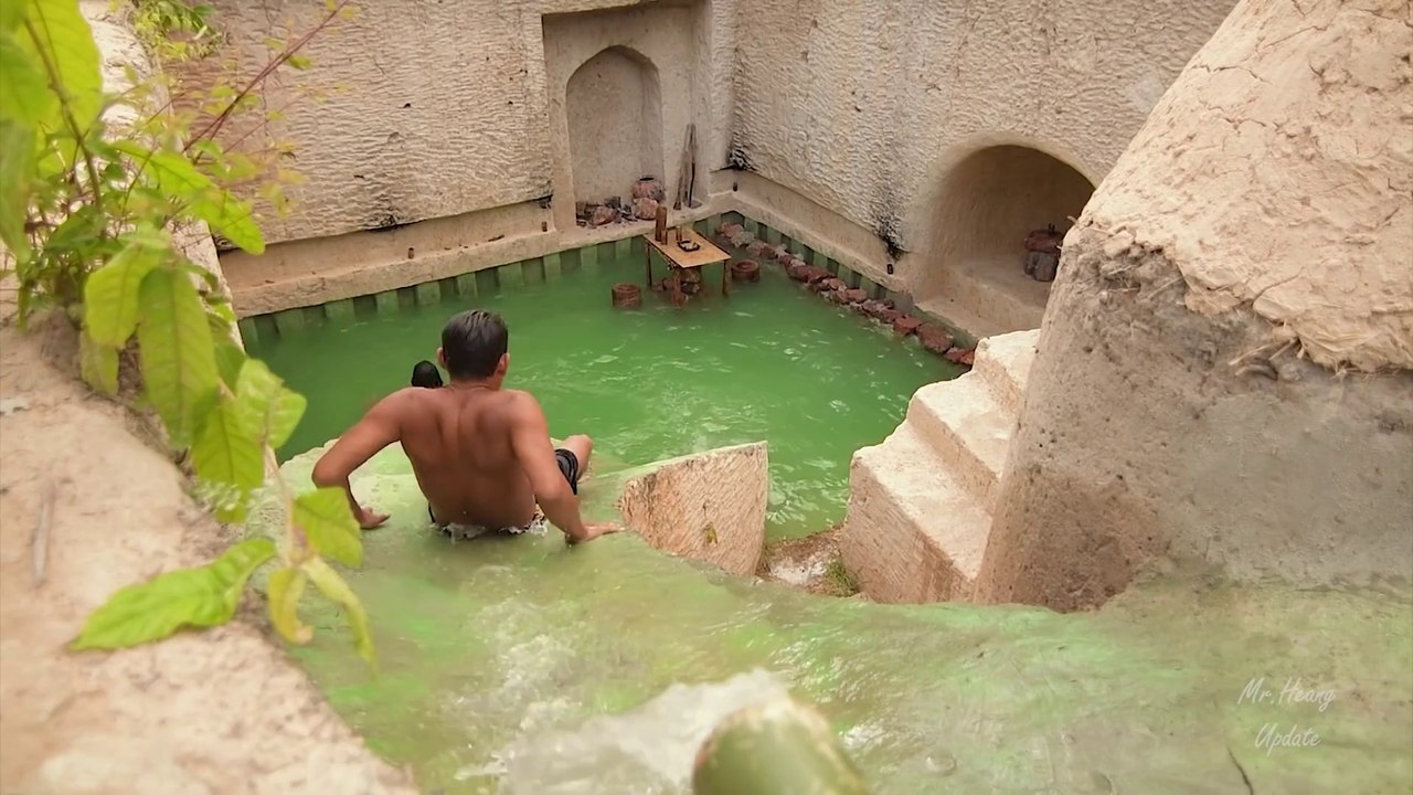 Million Dollar Underground Water Slide House