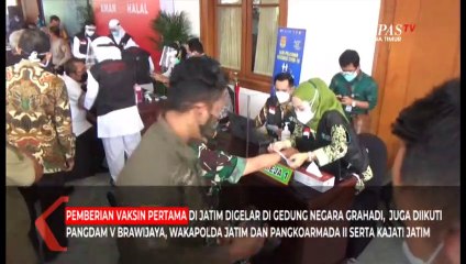 Wagub Emil Penerima Vaksin Covid-19 Pertama Jatim