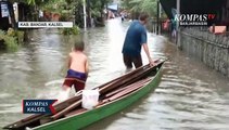 Banjir Semakin Meluas, Kawasan Kota Martapura Mulai Terendam Air