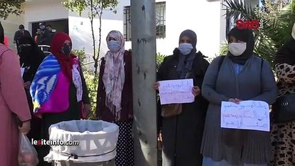 _احتجاج سكان دوار بنت الكزار في البيضاء على هدم مساكنهم__ حنا متشردين دابا وماعرفناش فين غنمشيو