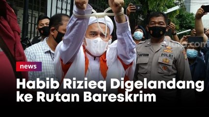 Digelandang ke Rutan Bareskrim, Rizieq Teriak: Revolusi Akhlak, Allahuakbar