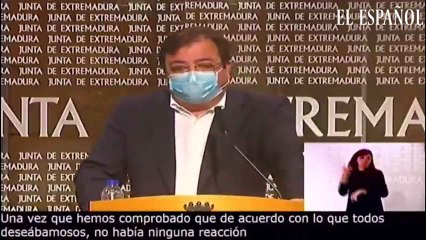 Vara dice que Extremadura vacunó con "prudencia" por si había "efectos adversos"