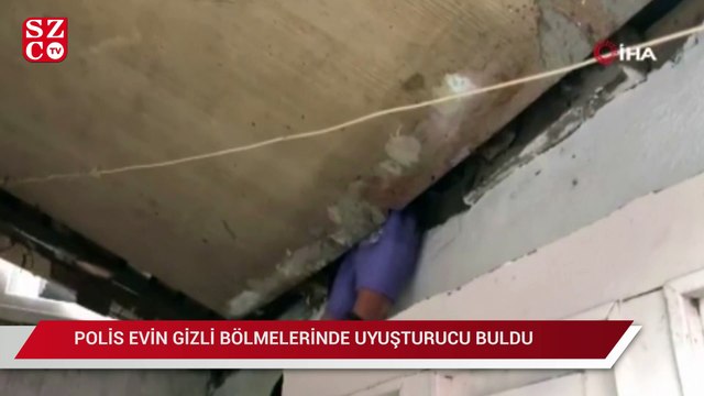 Polis, evin gizli bölmelerindeki zehiri böyle buldu