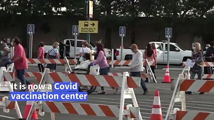 Disneyland opens as mass Covid vaccination center
