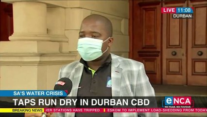 Taps continue running dry in Durban CBD