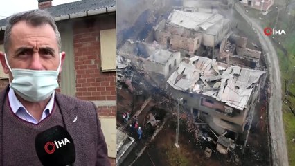 Trabzon'da Yangının Hasarı Gün Ağarınca Ortaya Çıktı
