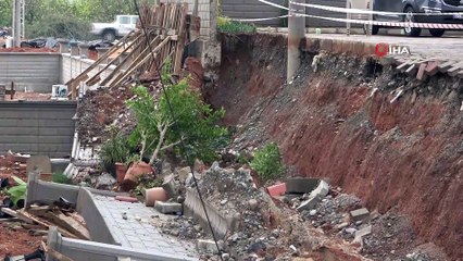 Şiddetli yağışın bıraktığı hasar gün ağarınca ortaya çıktı