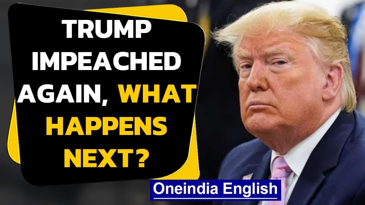 Trump impeached for a second time, will he be removed before Biden takes office?| Oneindia News