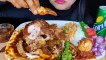 Spice Girl Eating! Spicy Whole Chicken Curry, Egg Masala with Basmati Rice Food Eating Video