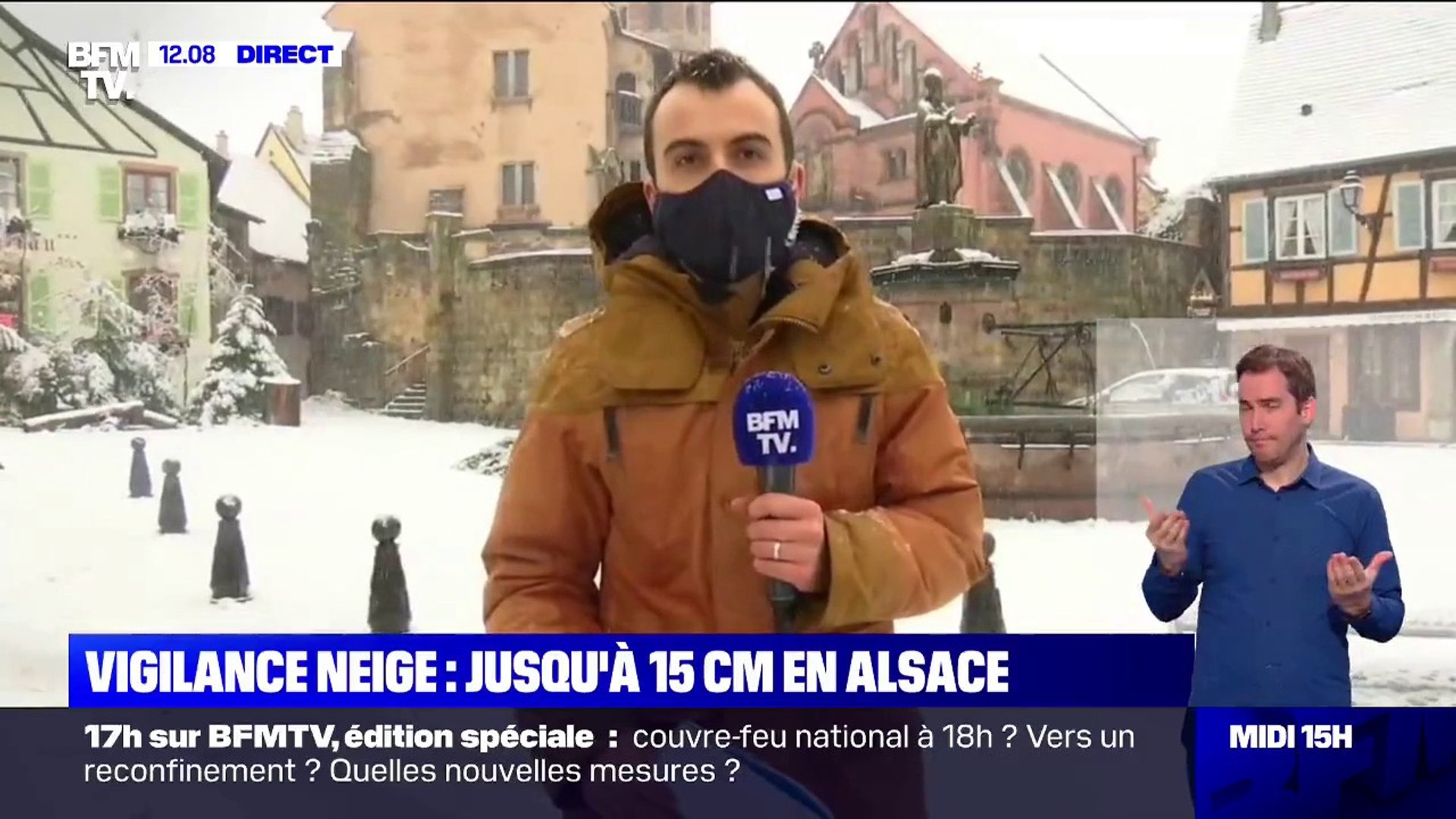 L Alsace En Vigilance Orange Jusqu A 15 Cm De Neige Attendus Video Dailymotion