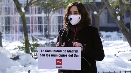 Ayuso pedirá la declaración de la Comunidad de Madrid como zona catastrófica