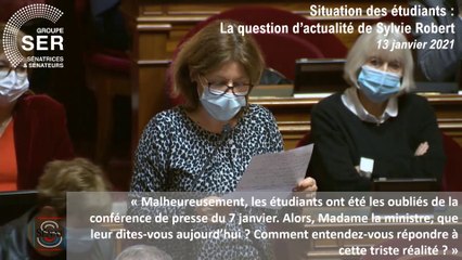 Sylvie Robert : question d'actualité du 13 janvier 2021