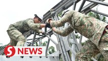 Army deploy teams to construct bridge at Kg Belimbing, Pahang